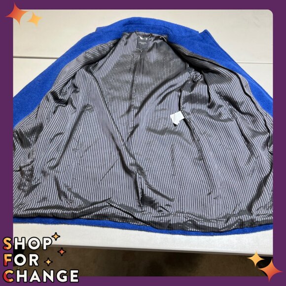 WEEKEND MaxMara Blue Coat size 10 - Picture 8 of 9